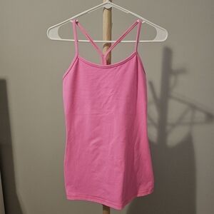 Lululemon Pink Fitted Sleeveless Camisole